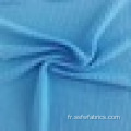 Pull bleu tricoté en tissu polyester Hacci Spandex